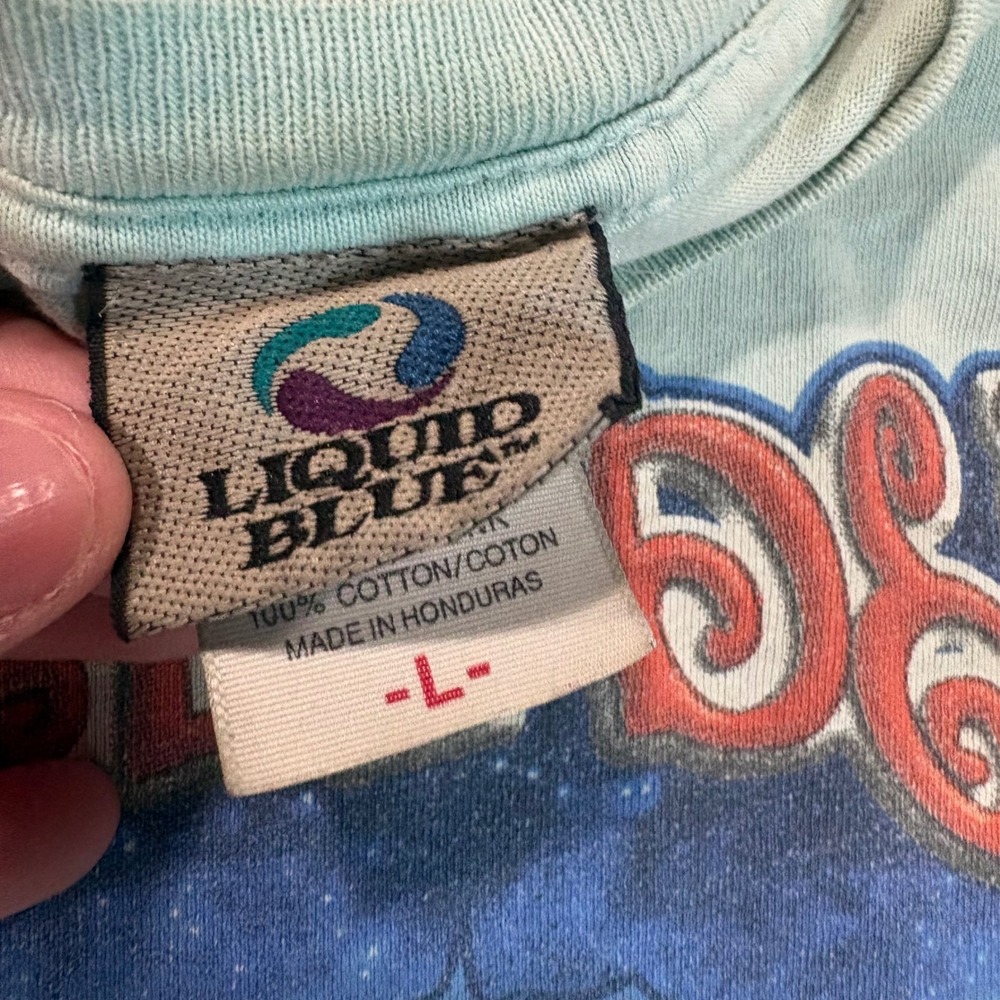 Liquid Blue Grateful Dead Tie Dye Shirt Mens Large 2006 Sunflower Dancing Bears - Picture 4 of 7